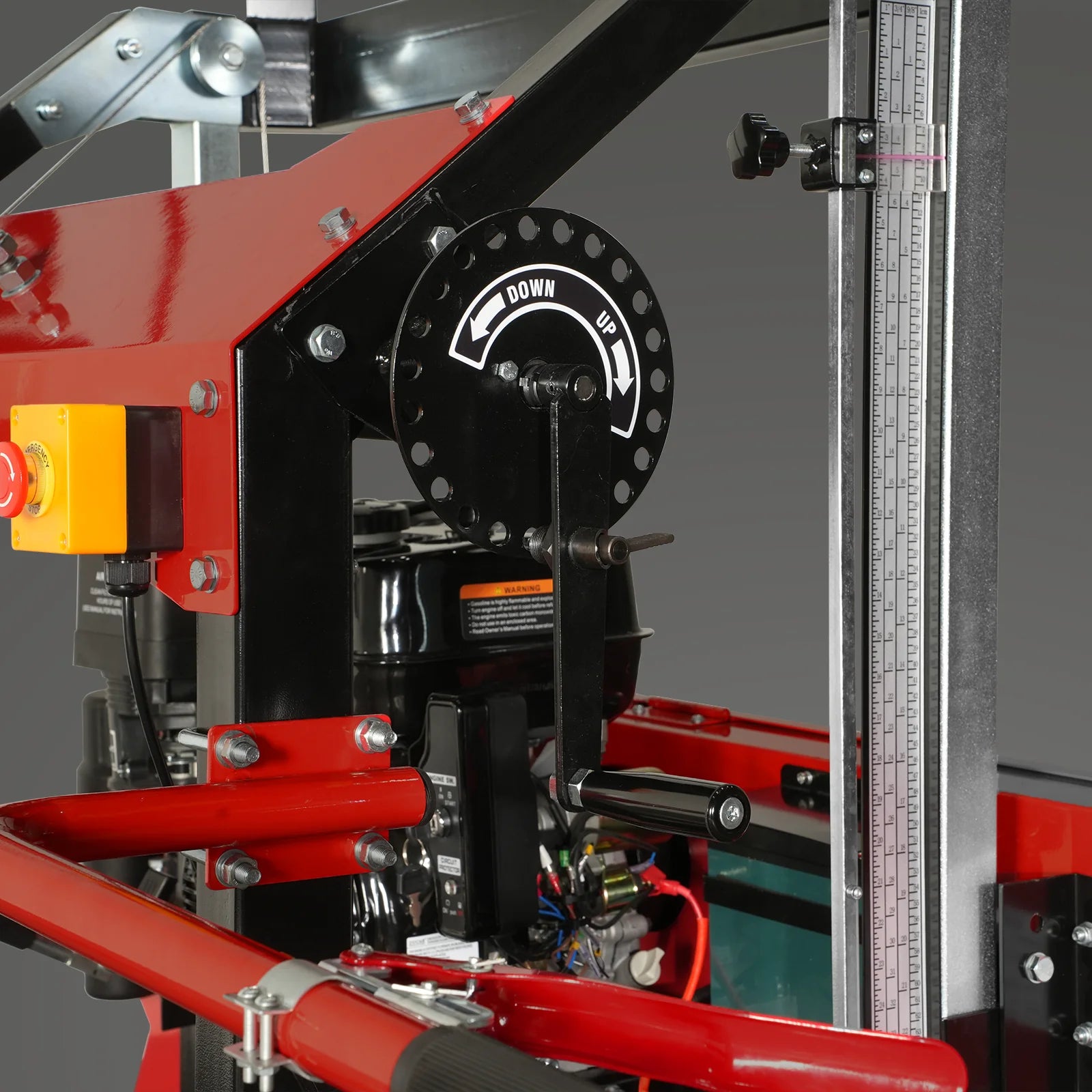 32" Portable Sawmill with 420cc 15HP E-Start Engine - 5 Blades, 29" Cutting Width, 20' Track (Includes Extension) - Model SM32