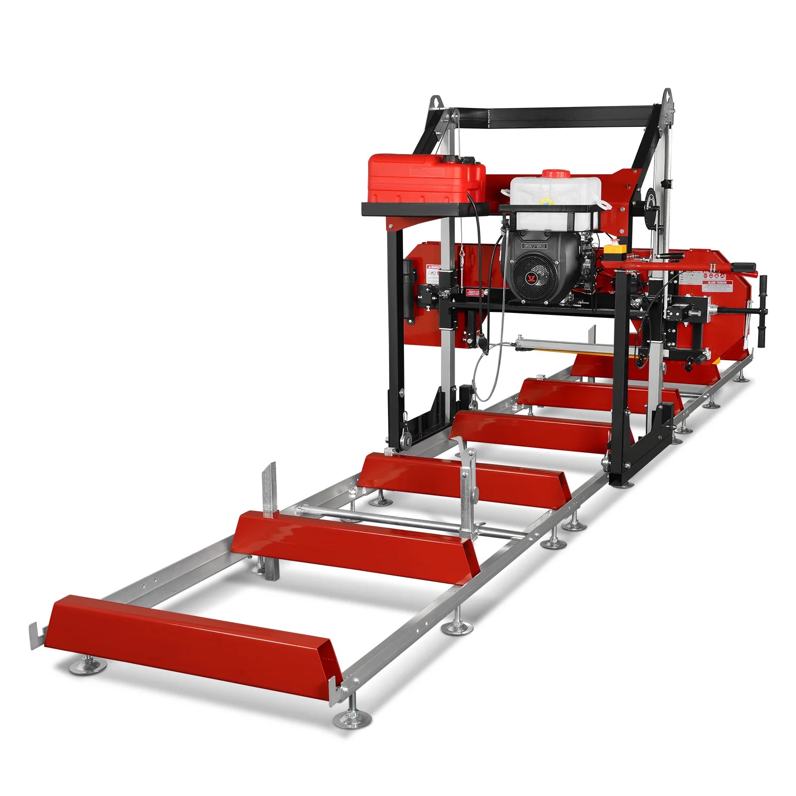 36" MAX Portable Sawmill with 25HP 750cc ZONSEN V-Twin Engine - 36" Cutting Width, 20' Track, Includes 10 Blades - Model SM36MAX