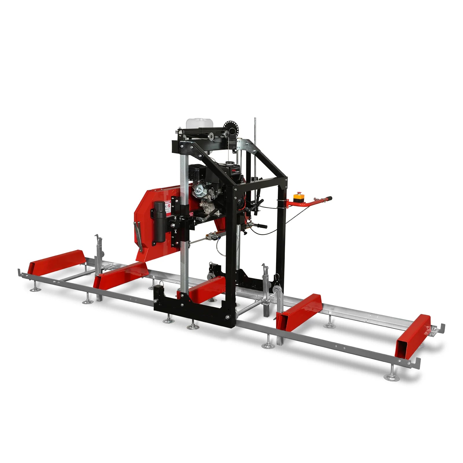 26" Portable Sawmill, 420cc 15HP E-Start Gasoline Engine, 22" Board Width, 13' Track Length , SM26