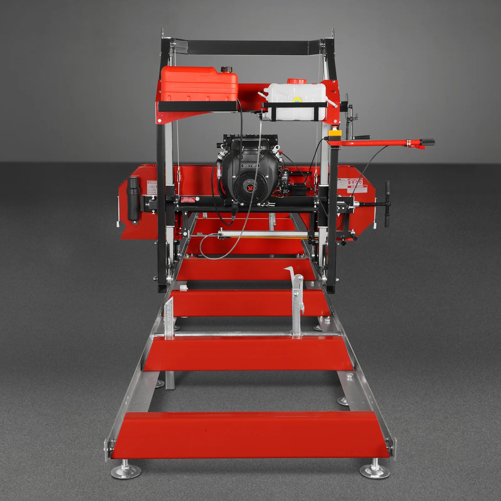 36" MAX Portable Sawmill with 25HP 750cc ZONSEN V-Twin Engine - 36" Cutting Width, 20' Track, Includes 10 Blades - Model SM36MAX