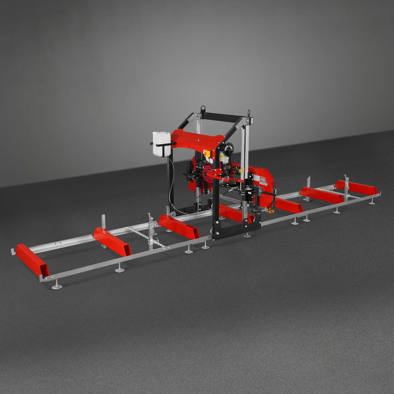 32" Portable Sawmill (5 x Blades Included), HONDA GX390 389cc E-Start Gasoline Engine, 29" Board Width, 20' Track Length (13' Track Length + 6.6' Track Extension Included) , SM32