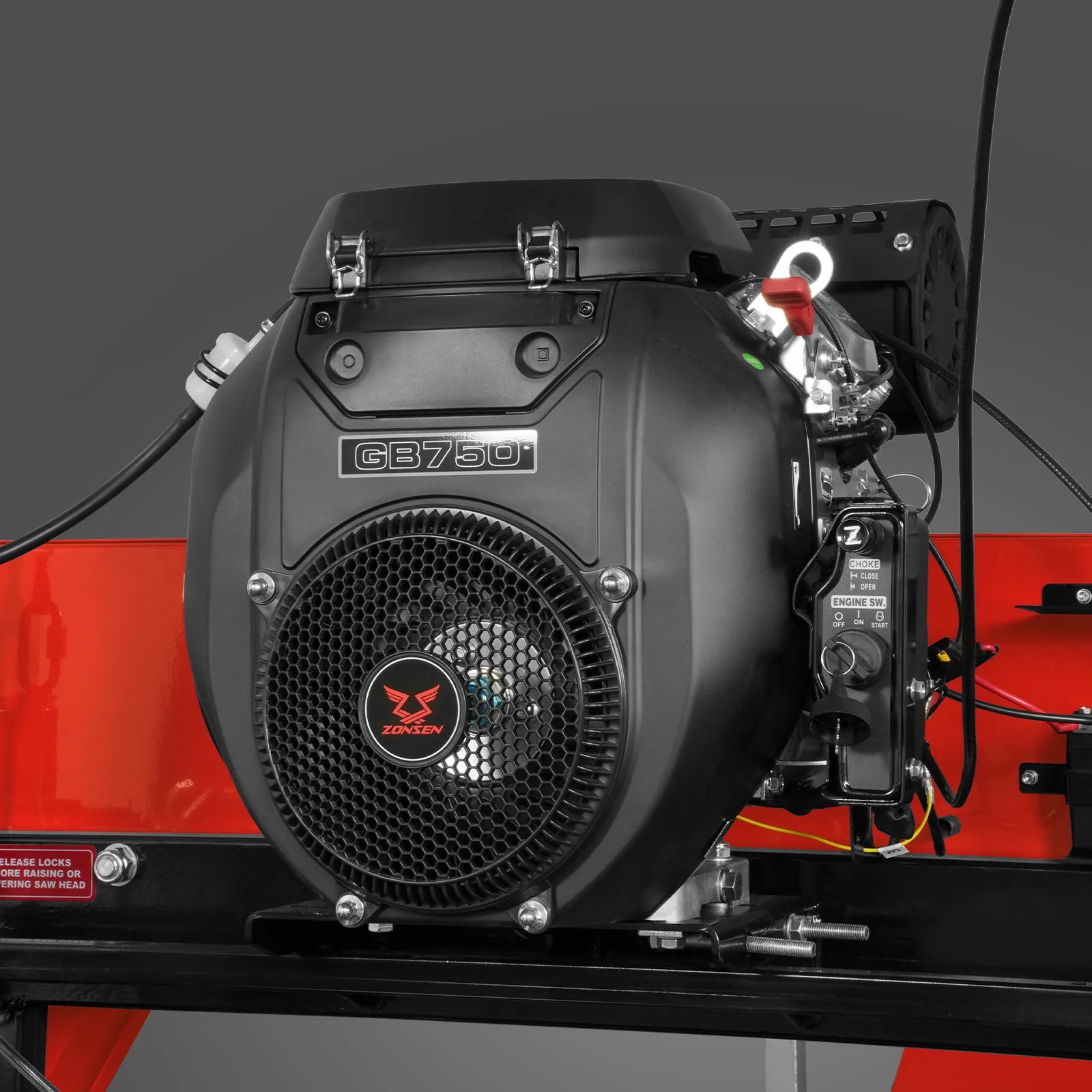 36" MAX Portable Sawmill with 25HP 750cc ZONSEN V-Twin Engine - 36" Cutting Width, 20' Track, Includes 10 Blades - Model SM36MAX